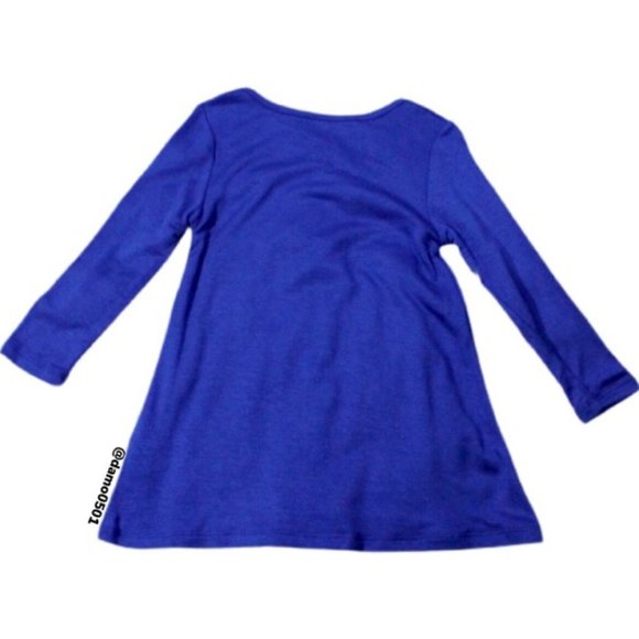 NWT Joe Fresh Toddler Blue Graphic Swing Dress - Picture 3 of 7